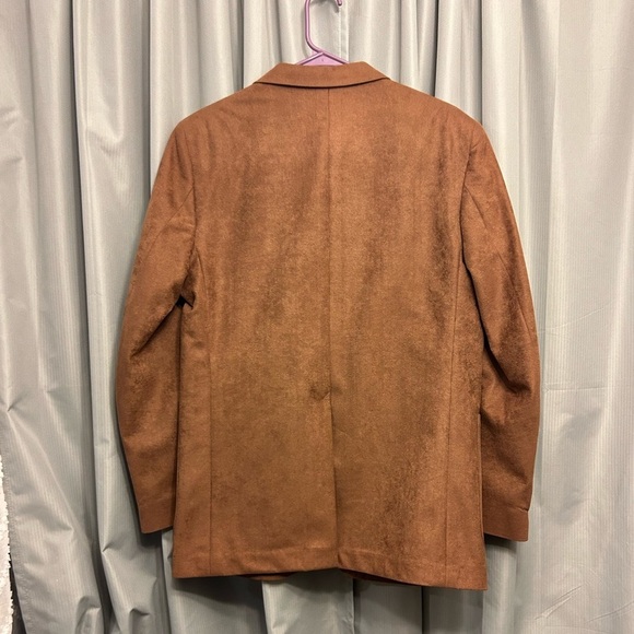 Farah WFF Designer Series Men.UltrasuedeSport Coat Blazer Camel 42R - Picture 7 of 10